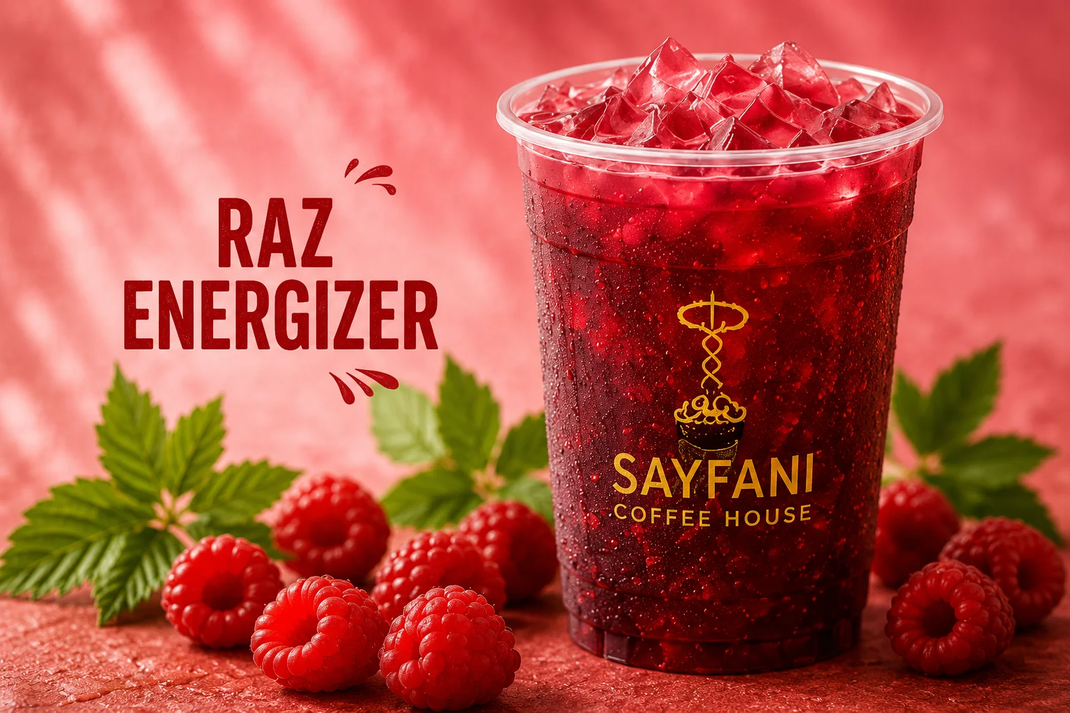 Raz Energizer drink at Sayfani Coffee House Coppell