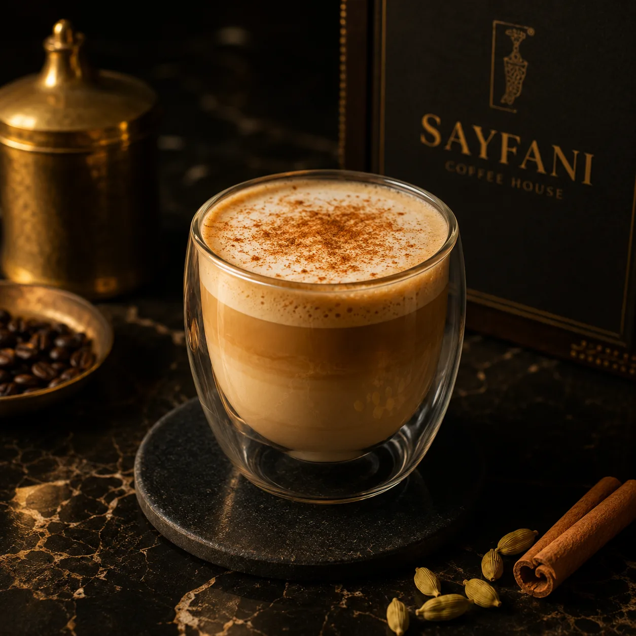 Sayfani Latte — house signature espresso drink