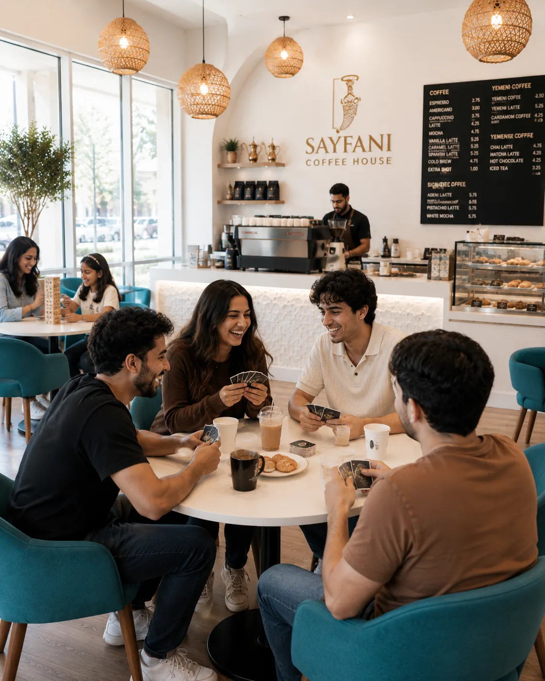 Sayfani Coffee House interior — more than just a coffee shop, a place to gather and belong